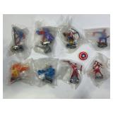 ATTACKTIX BATTLE FIGURES - 8 MARVEL CHARACTERS -