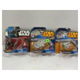 LOT OF 3 STAR WARS HOTWHEELS FLIGHT NAVIGATORS -