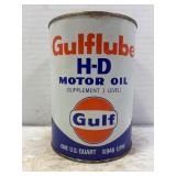 GULFLUBE H-D MOTOR OIL 1 QT CARDBOARD CAN -