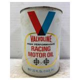 VALVOLINE HIGH PERFORMANCE RACING MOTOR OIL 1 QT