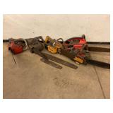 LOT OF VINTAGE CHAINSAWS - HOMELITE, GRLINE,