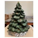 CERAMIC LIGHT UP CHRISTMAS TREE