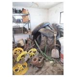 REMAINDER IN MILK HOUSE - TRACTOR PARTS, TIRES,