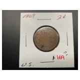 1869 2 CENT PIECE