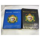 BRITISH AFRICA STAMP ALBUM W/ 300+ STAMPS -