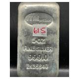 ITAL PREZIOSI FIVE OUNCE FINE SILVER BAR