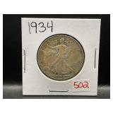 1934 WALKING LIBERTY HALF DOLLAR