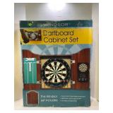 WINDSOR DARTBOARD CABINET SET W/ELECTRONIC TOUCH