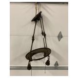 VICTORIAN ERA HANGING ELECTRIC CHANDELIER