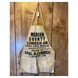 MERCER COUNTY LUMBER COMPANY COAL & LUMBER APRON