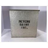 MYERS DAIRY GALVANIZED MILK BOX