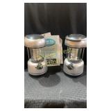 Set of two lightly used battery operated lanterns