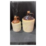 Two crock jugs 10ï¿½-13ï¿½ tall