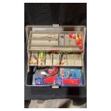 Two fishing tackle boxes filled