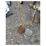 2 antique laundry plungers