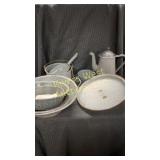 Grey enamel cookware