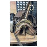 Antique Calvary saddle and hames