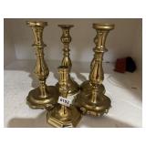 Group: Brass Candlestick Holders