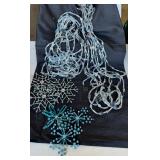 Blue / Silver Beaded Garland