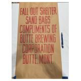 Butte Montana Fall Out Shelter Sand Bag