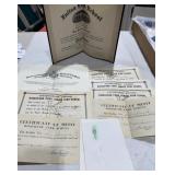 1938-42 Diploma & Certificates