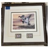 C Ruays Framed Duck Picture