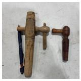 Antique Wood Barrel Spigots