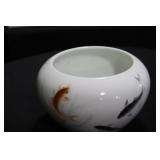 Ceramic Koi fish planter bowl