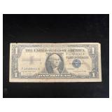 1957 A 1 Dollar silver certificate