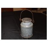 Gray Graniteware small milk/cream pail