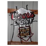 Coors Light Cold Beer lighted neon sign (works)