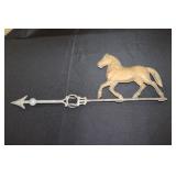 Horse weather vane topper