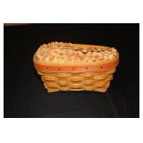 Longaberger 1999 Candy Corn basket with liner and