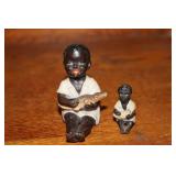 2 Bisque Black Americana figurines - 1 is a child