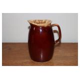 Hull USA brown drip pitcher