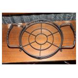 Longaberger wrought iron foundry large tray