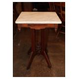 Marble top stand 18 X 14 X 29