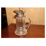 Syrup pitcher with sterling top