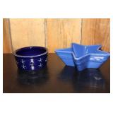 Longaberger Proudly American blue candle crock