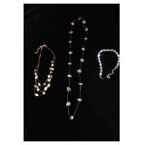 3 Costume jewelry necklaces