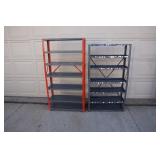 Two Metal Shelves