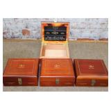 4 Torano Mahogany Cigar Boxes, high quality