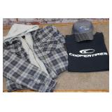 2Pc. Cooper Tire Advertising hat and sz L T-shirt