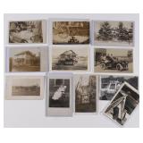 10 Real Photo Postcards, incl Civil War cannon,