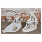 Two Porcelain Figures of an artist painting a