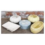 5 piece Group including McCoy planters and