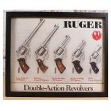 A Ruger Revolver framed gunshot poster   Excel