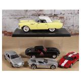 5 Diecast Metal Cars VG+ or better   Largest 12"