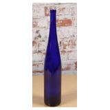 A Large Cobalt Blue Bottle, Exc cond19"H.