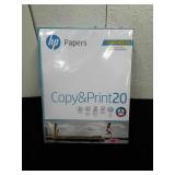 Opened package of HP copy and print paper